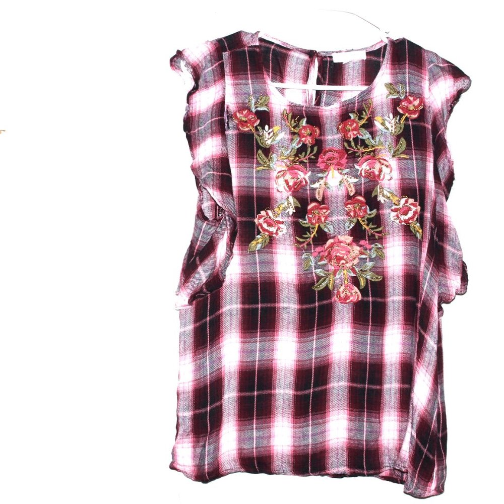 Coco + Jaimeson Plaid Top
